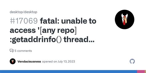 Fatal Unable To Access Any Repo Getaddrinfo Thread Failed To Start · Issue 17069