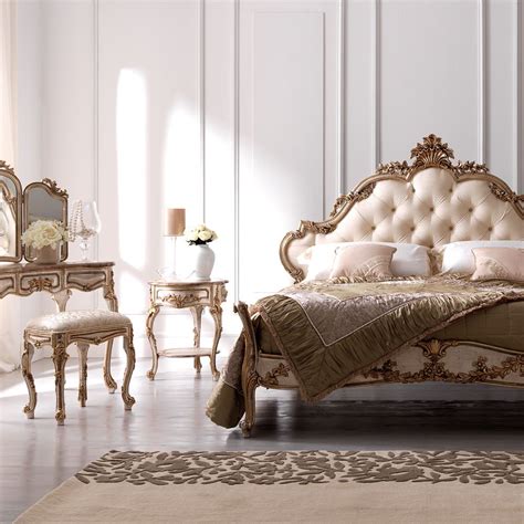 Luxury Ornate Carved Rococo Bed Luxurious Bedrooms Classic Bedroom