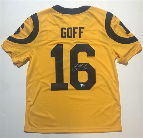 Jared Goff Signed Los Angeles Rams Nike Color Rush Limited Jersey
