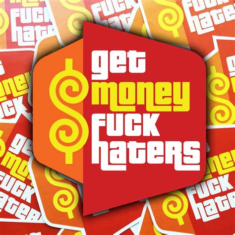 Get Money Fuck Haters Sticker Etsy
