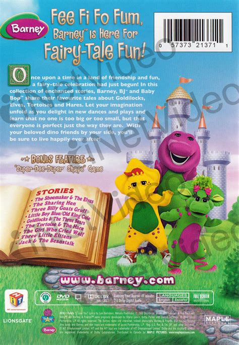 Barney Best Fairy Tales On Dvd Movie