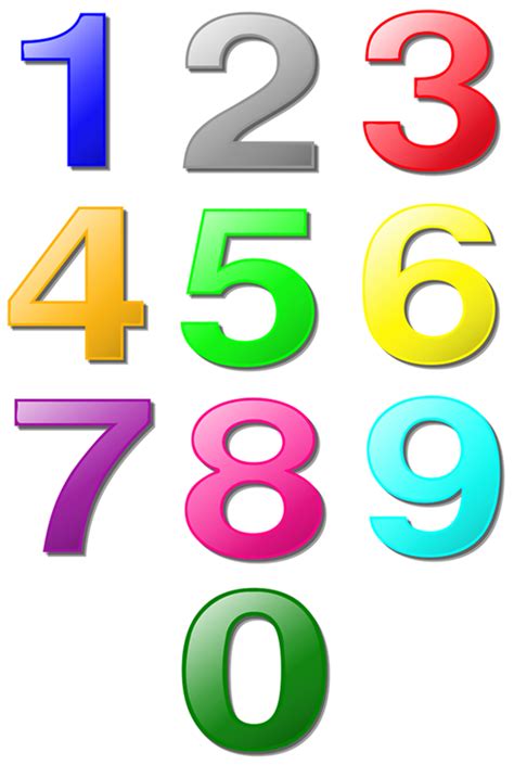 Colored Printable Numbers 1 10 Number 1 10 Worksheets Printable