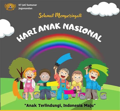 Mewarnai Gambar Hari Anak Nasional