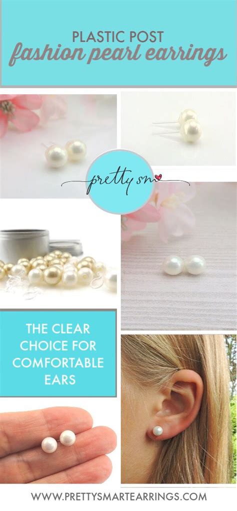 Plastic Post Pearl Earrings Fashion Pearls Plastic Earrings