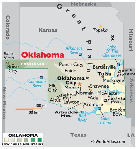 Mapas De Oklahoma Atlas Del Mundo