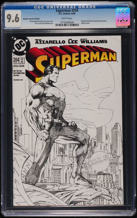 Superman 204 Dc 2004 Cgc 96 White Pages Weekly Sunday Auction