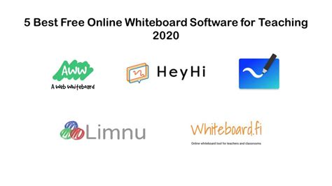 You'll have to have another app lined up for visual, audio, or text communication outside of the board drawing. 5 Best Free Online Whiteboard Software for Teaching in ...