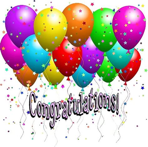 Congratulations Balloons Posters By Purplesensation Redbubble