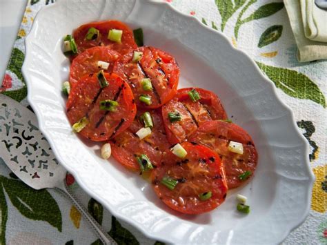 Trisha yearwood's family meal survival guide. Charred Tomato and Scallion Salad Recipe | Trisha Yearwood | Food Network