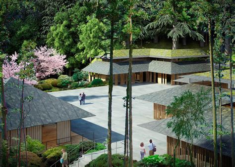 Galería De Kengo Kuma Diseña Villa Cultural Para El Jardín Japonés De