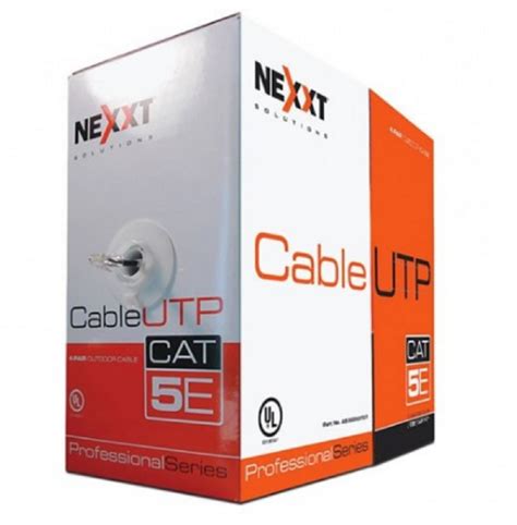 Nexxt Cable Utp Cat 5e 100 Cobre Gris Ab355nxt01 Pcmart