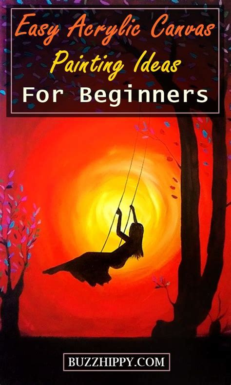 80 Easy Acrylic Canvas Painting Ideas For Beginners 2020 Updated