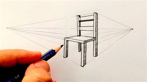 How To Draw Chair Using Two Point Perspective 2 Point Perspective