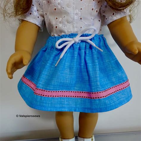 Doll Clothes Patterns By Valspierssews Gathered Skirts Are Perfect For