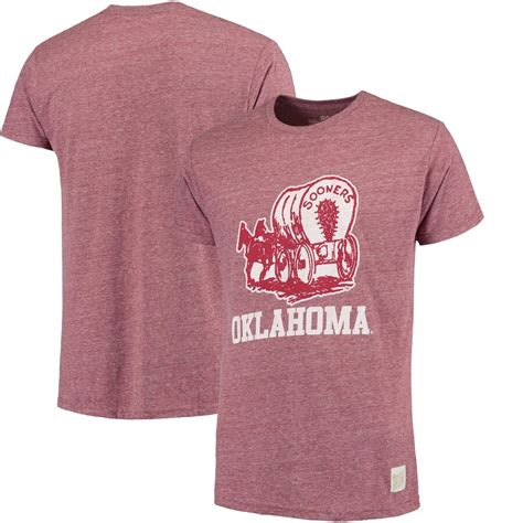 Oklahoma Sooners Original Retro Brand Vintage Logo Tri Blend T Shirt