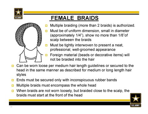 Hair Regulation Army Women - Wavy Haircut