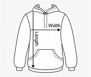 Hoodie Size Chart Length Width Hd Png Download Kindpng