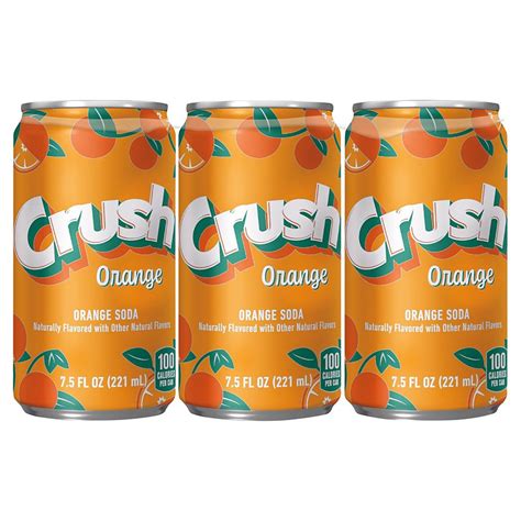 Crush Orange Soda 75 Oz Cans Shop Soda At H E B