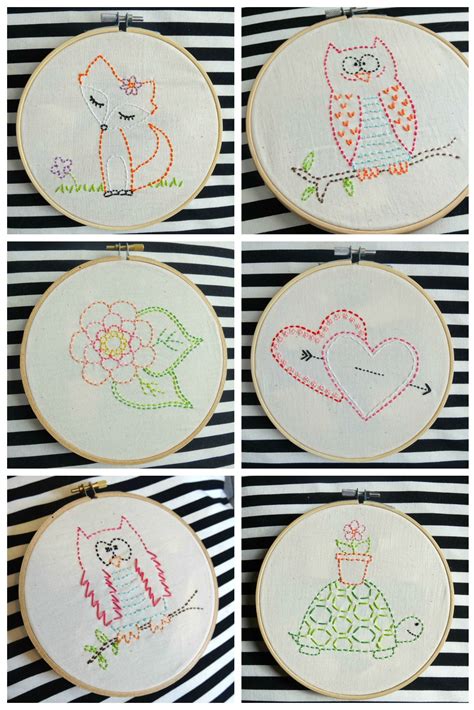9 Simple Embroidery Designs Free Templates Simple Embroidery