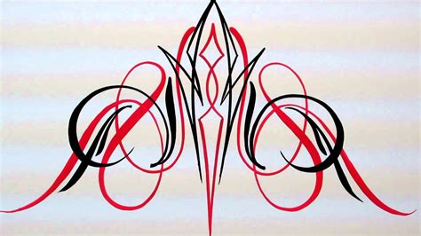 How To Make Symetrical Pinstriping Designs Part 5 Youtube