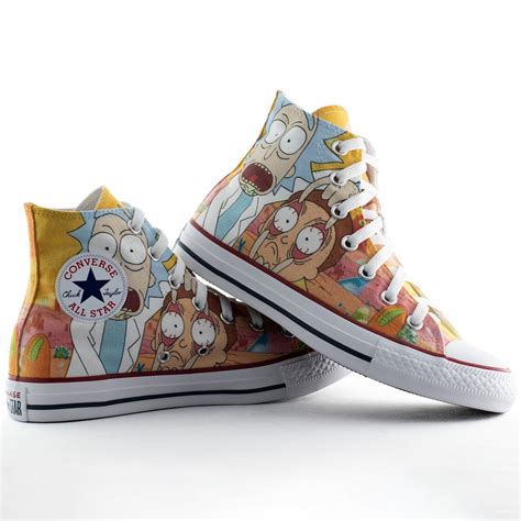 Rick And Morty Fan Art Custom Converse Shoes Cartoon Personalized