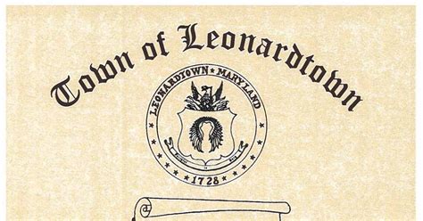 Leonardtown Maryland News Municipal Government Works Month November