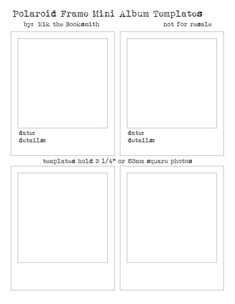 Download them for free in ai or eps format. Polaroid Frame Templates | Templates for Mini Album ...