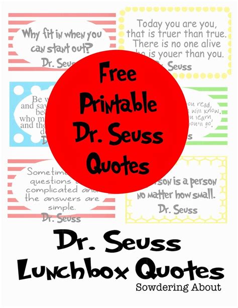 Free Dr Seuss Printables For Decorating A Classroom Or Nursery Free
