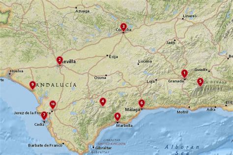 10 Top Destinations In Southern Spain With Map And Photos Touropia