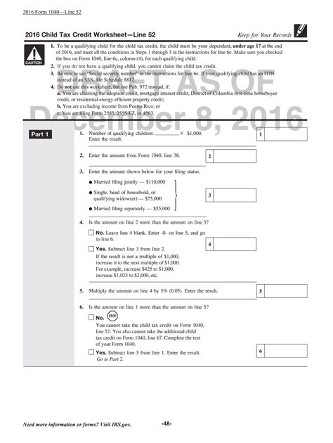 2014 Child Tax Credit Fill And Sign Printable Template Online Us