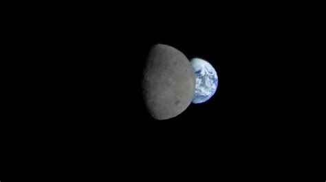 Awesome Earth Rising Behind The Moon A Miracle Check How Nasa Did It
