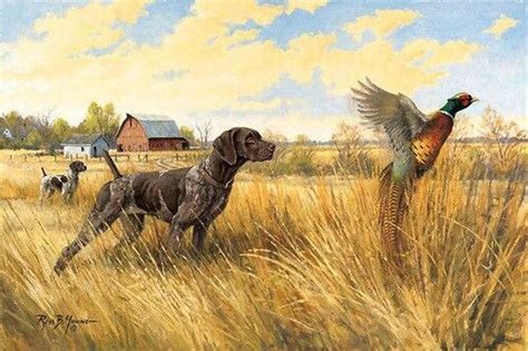 39 Одноклассники Hunting Painting Hunting Art German Shorthair