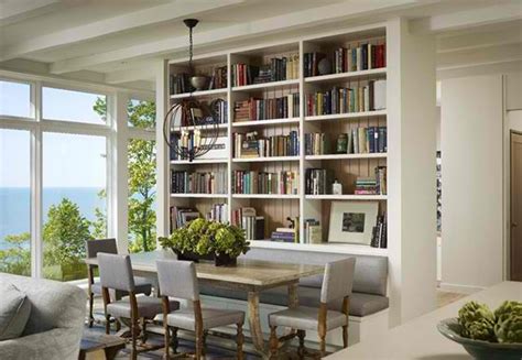 Shanty2chic dining room floating shelves by @myneutralnest. 15 Ideas for Adding Bookshelves in the Dining Room | Home ...
