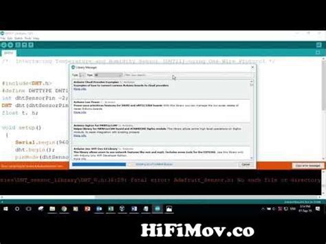 Arduino DHT Adafruit Sensor H No Such File Or Directory From Fstream H No Such File Or