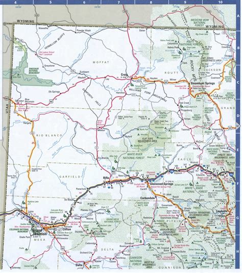 Printable Road Map Of Colorado Printable Templates