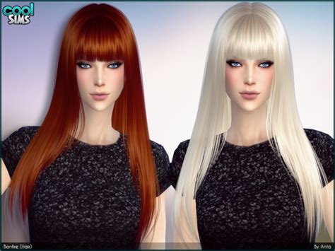 Anto Bonfire Long Straight Hair With Fringe At Tsr Sims 4 Updates
