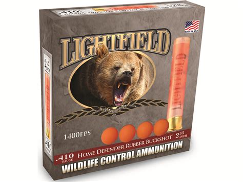 Lightfield Wildlife Control Less Lethal Ammo 410 Bore 2 12 Rubber