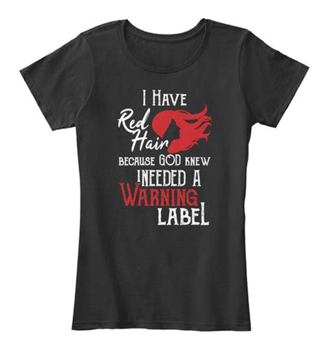 God Knew Redhead Needed Warning Label Products From Beetee Redhead Teespring