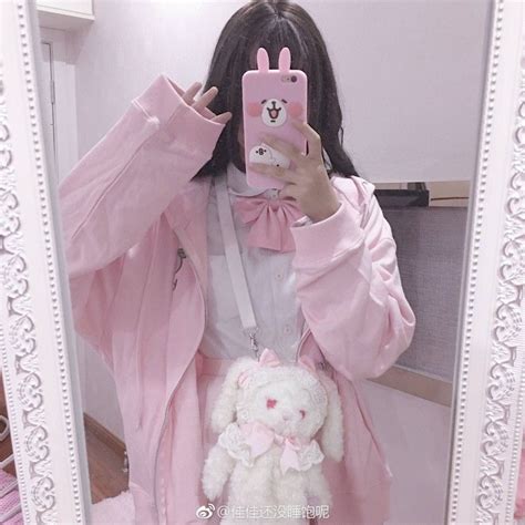 Save Follow Kiz Pink Aesthetic Kawaii Fashion Outfits Cute Korean Girl