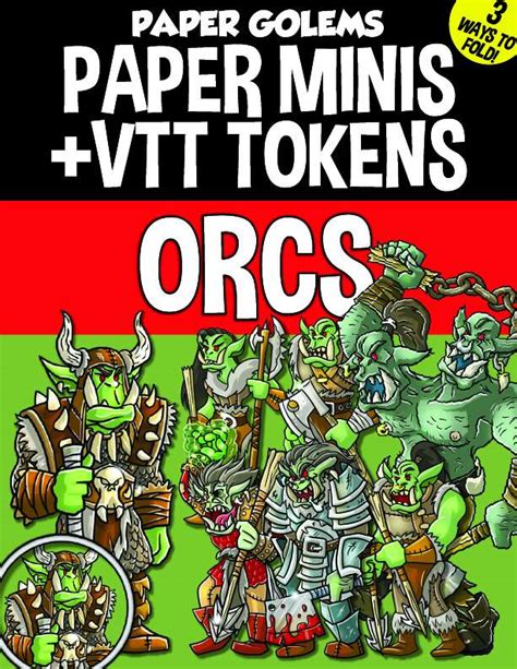 Paper Golems Paper Minis And Vtt Orcs Paper Golems