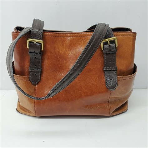 Tignanello Brown Leather Purse Handbag Shoulder Straps Women S Bags