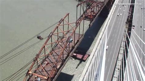 Original Port Mann Bridge Demolition Time Lapse Youtube