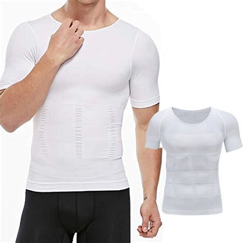 Men Gynecomastia Compression Shirt Slimming Shapewear To Hide Man Boobs Moobs Us Ebay