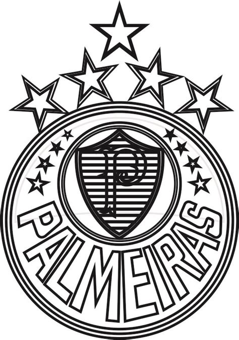 Brazil paulista a1 2021 round: EMBLEMA DO PALMEIRAS DE SÃO PAULO-SP PARA COLORIR 15