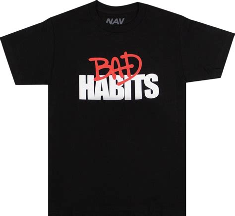 Buy Vlone X Nav Bad Habits Drip Short Sleeve T Shirt Black 1020