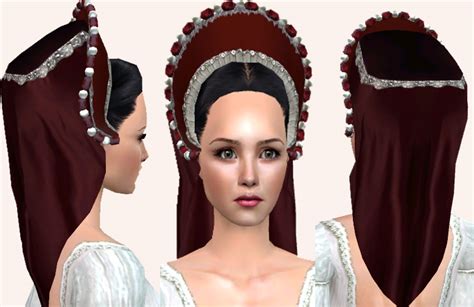 Mod The Sims 4 Tudor Headdresses Inspired By The Other Boleyn Girl