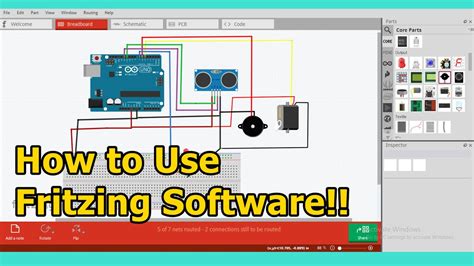 How To Use Fritzing Software For Make Arduino Wiring Youtube