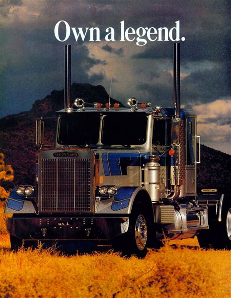 Vintage White Freightliner Conventional Magazine Ad Freightliner
