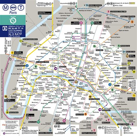 Plan De Metro Paris Horaires Subway Application