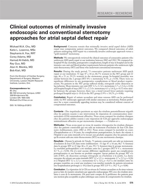 PDF Clinical Outcomes Of Minimally Invasive Endoscopic And